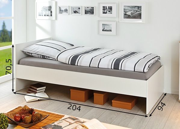 Sänky Lini 90x200 cm mitat