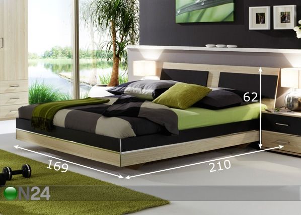 Sänky MIRA 160x200 cm mitat