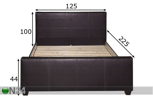 Sänky MISTER 120x200 cm mitat