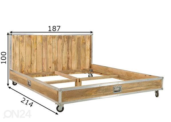 Sänky Roadies 180x200 cm mitat