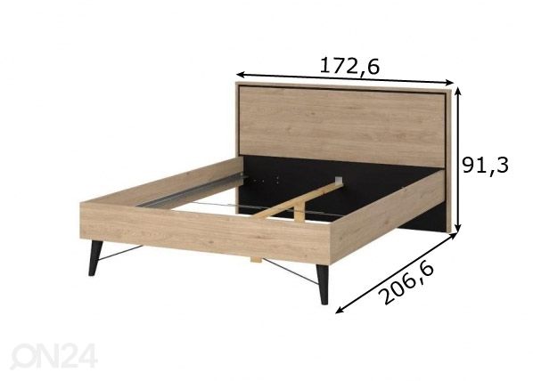 Sänky Ry 160x200 cm mitat