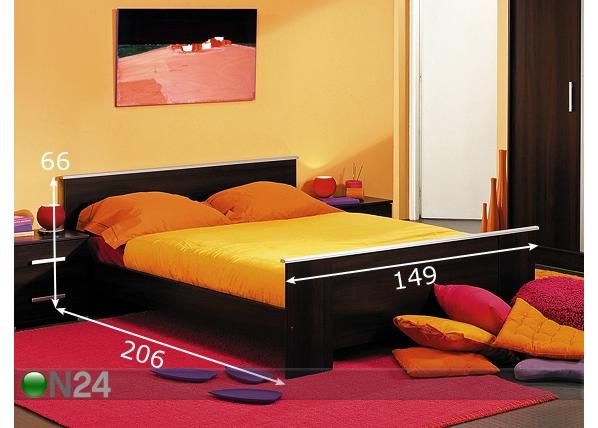 Sänky SAMBA 140x200 cm mitat