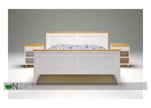 Sänky SCALA 160x200 cm + yöpöydät, 2 kpl
