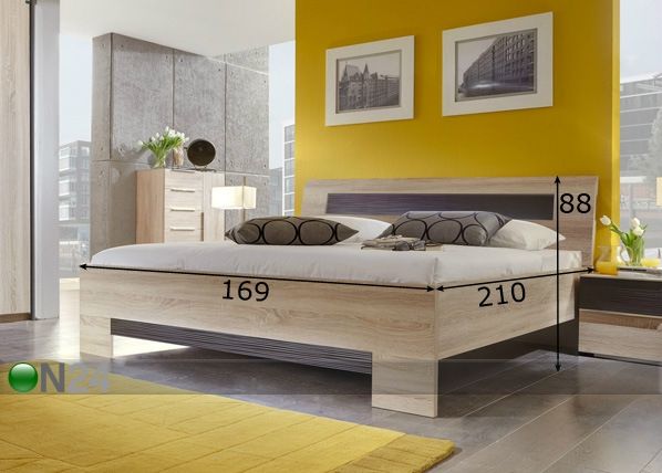 Sänky SLEEP 12, 160x200 cm mitat