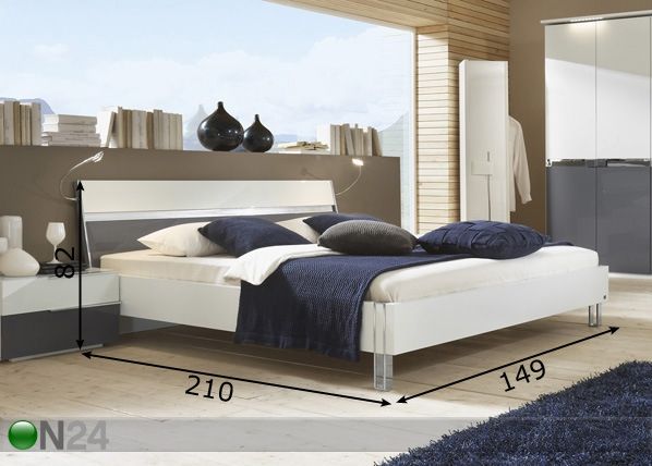 Sänky SLEEP 6 140x200 cm mitat