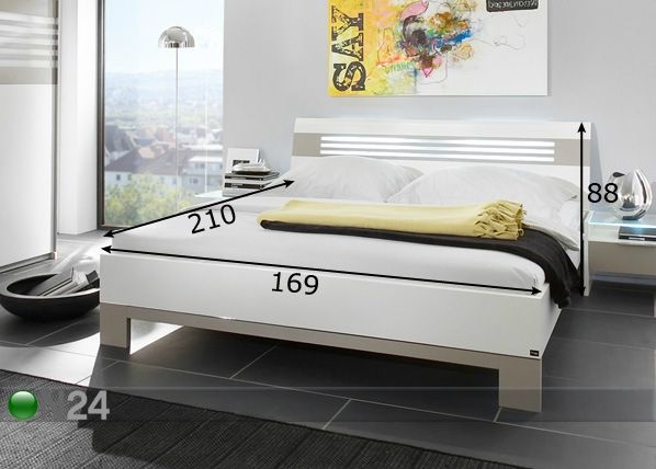Sänky SLEEP 8, 160x200 cm mitat