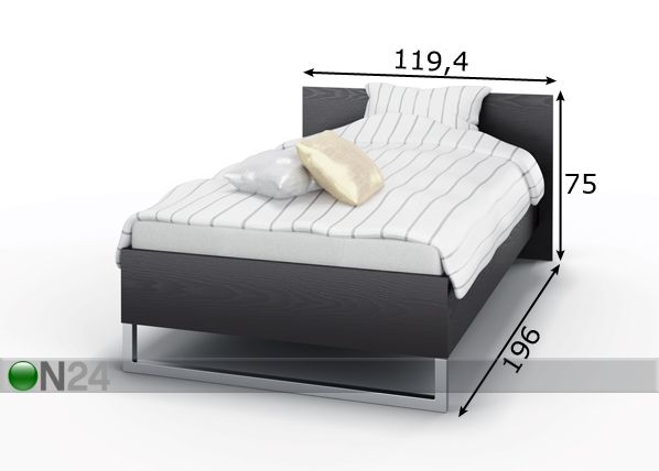 Sänky STYLE 103x192 cm mitat
