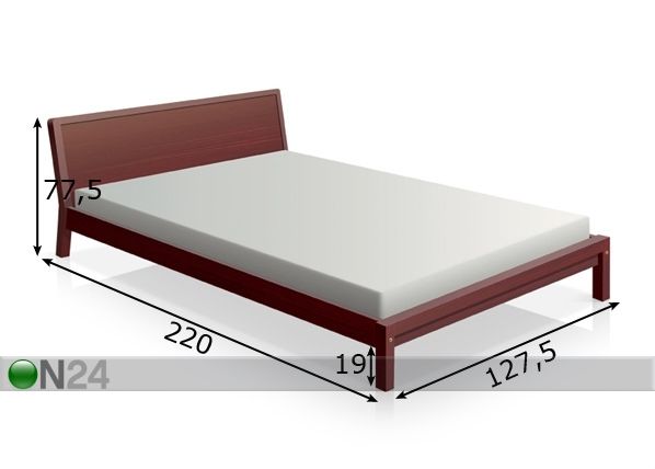 Sänky TOBI 120x200 cm mitat