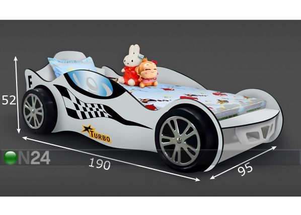 Sänky TURBO 75x170 cm + patja mitat