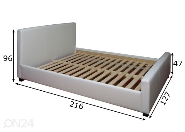 Sänky Venecija 120x200 cm mitat