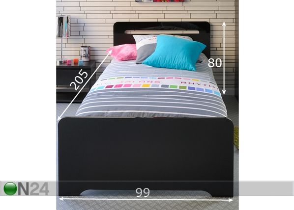 Sänky VIP 90x200 cm mitat