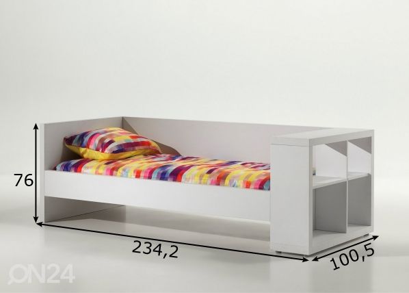 Sänkysarja CLOUDE 90x200 cm mitat