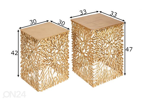 Sarjapöytä Leaf mitat