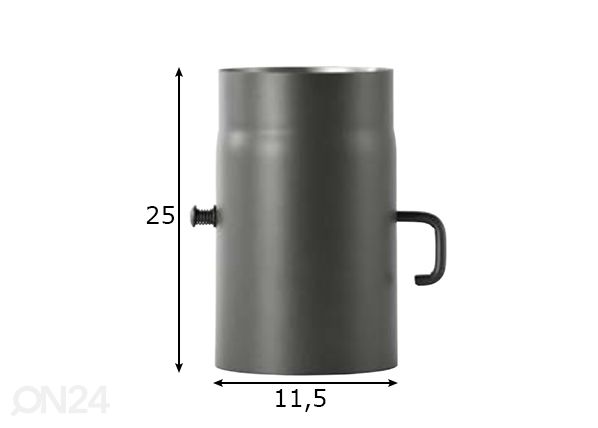 Savupelti Ø11,5cm mitat