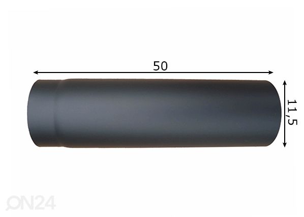 Savuputki Ø11,5cm mitat