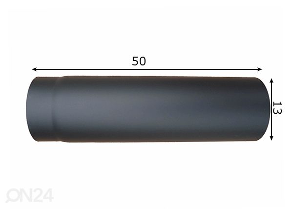 Savuputki Ø13cm mitat