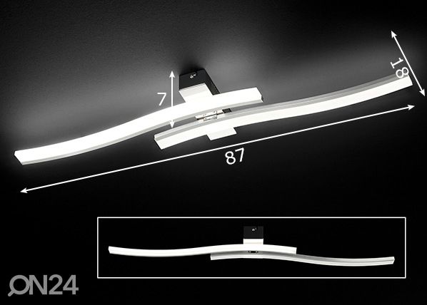 Seinä- ja kattovalaisin Beam LED mitat