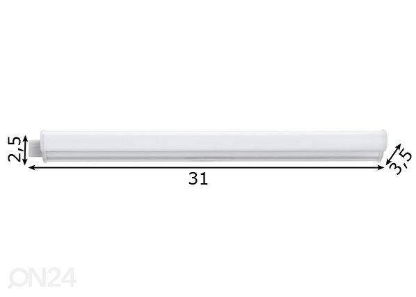 Seinä-ja kattovalaisin Dundry 31 cm mitat