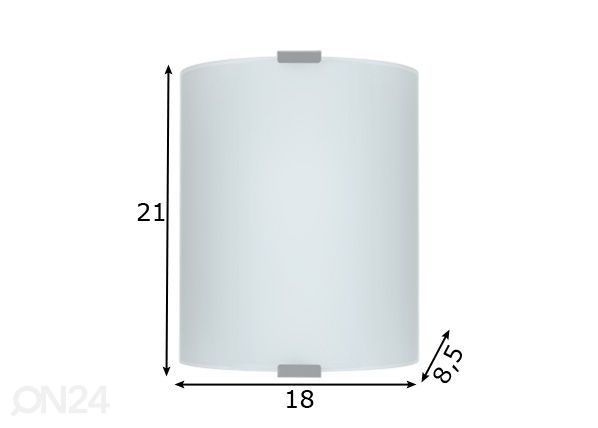 Seinä-ja kattovalaisin Grafik mitat