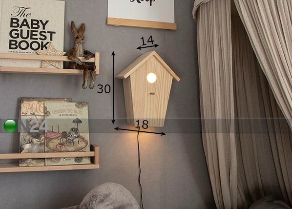 Seinä- ja pöytävalaisin Cuckoo mitat