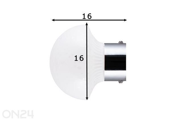 Seinä-/ kattovalaisin Fungo mitat