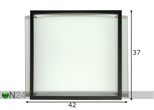 Seinä-/kattovalaisin Quadro mitat