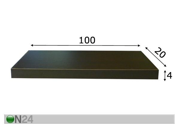Seinähylly 100 cm mitat