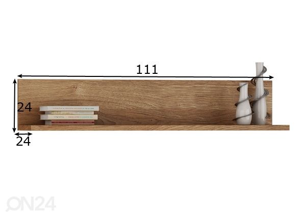 Seinähylly 111 cm mitat