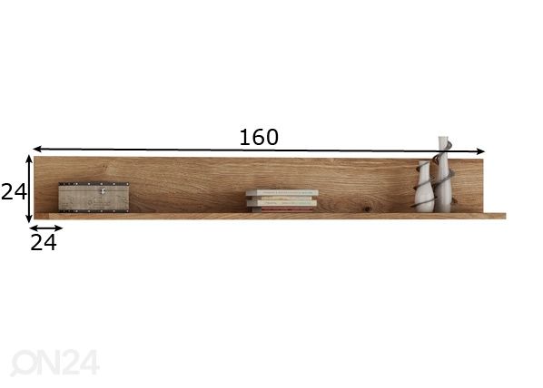 Seinähylly 160 cm mitat