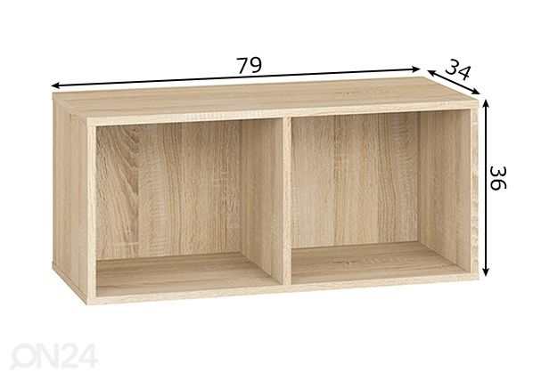 Seinähylly mitat