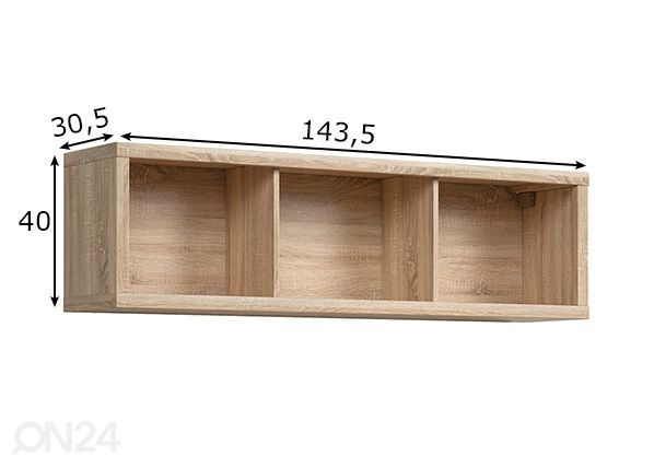 Seinähylly mitat