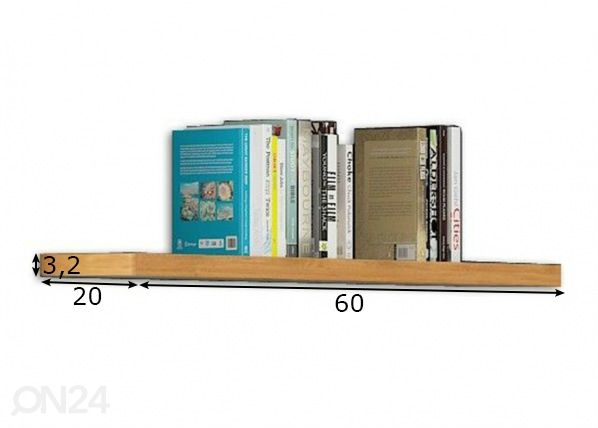 Seinähylly 60 cm mitat