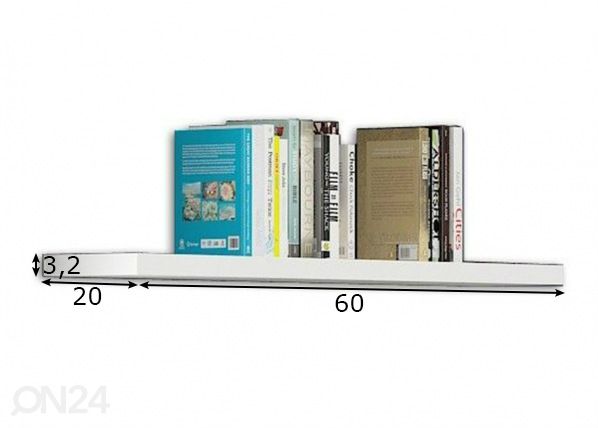 Seinähylly 60 cm mitat