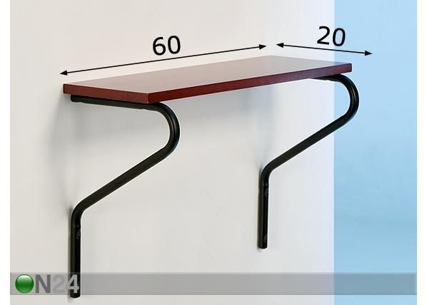 Seinähylly 60 cm mitat