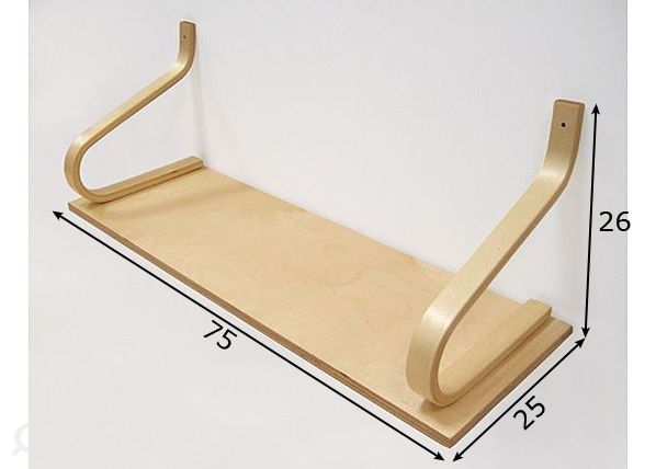 Seinähylly 75 cm mitat