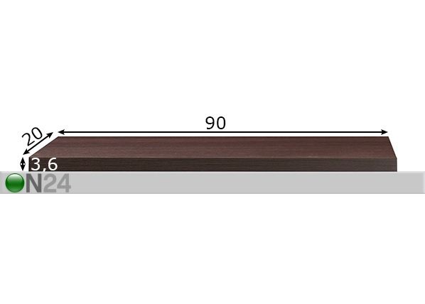 Seinähylly 90 cm mitat
