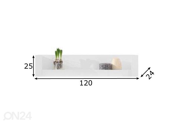 Seinähylly BE12 mitat