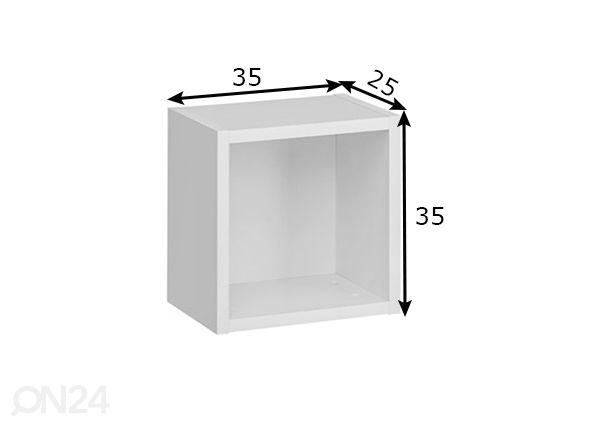 Seinähylly Blox 10 mitat