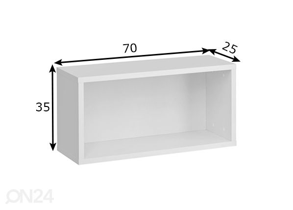 Seinähylly Blox 11 mitat