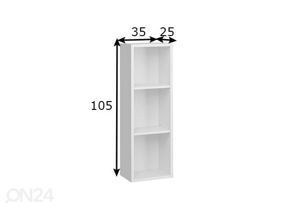 Seinähylly Blox 16 mitat