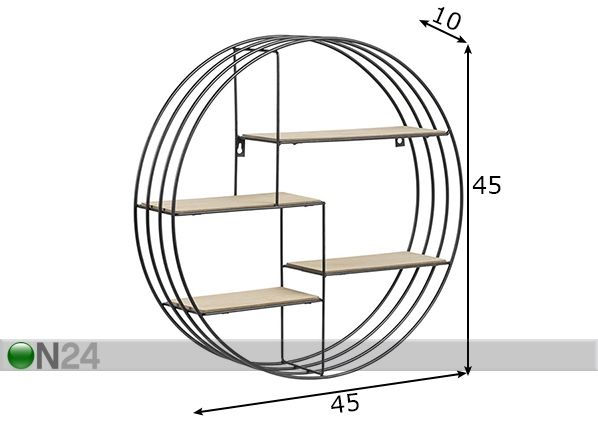 Seinähylly DARKENBERG Ø 45 cm mitat