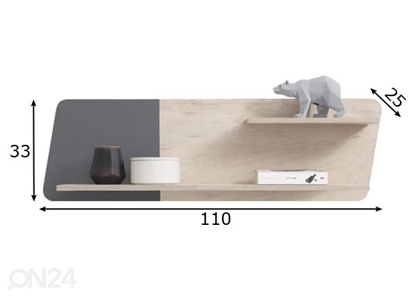 Seinähylly DL13 mitat