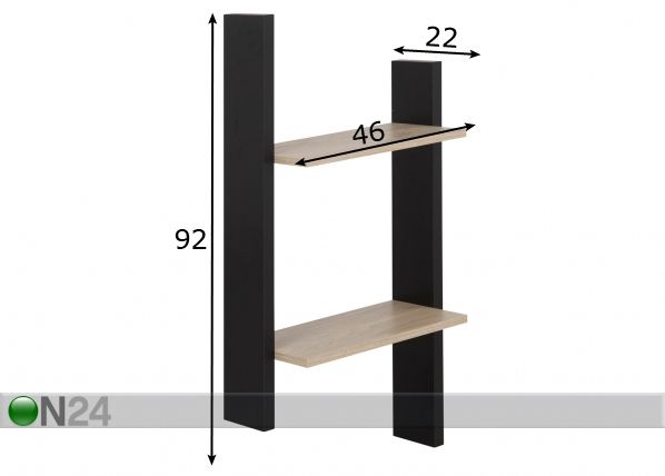 Seinähylly Duplex mitat
