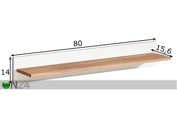 Seinähylly E11 80 cm mitat