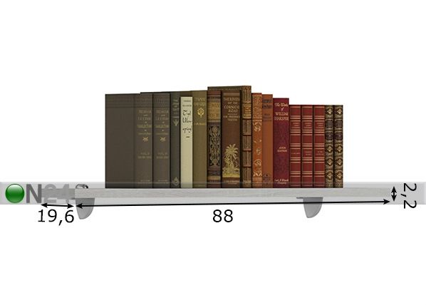Seinähylly Florencia 88 cm mitat