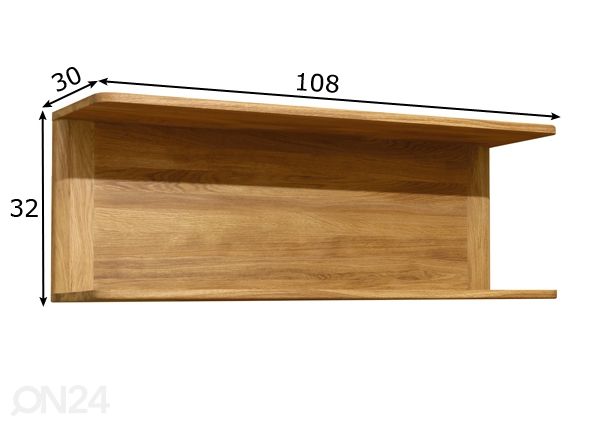 Seinähylly Lausenne 1 mitat
