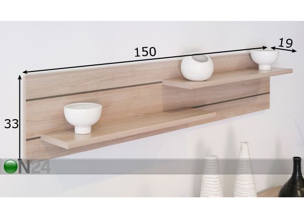Seinähylly NOLITA mitat