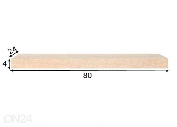 Seinähylly Shelvy, sonoma tammi 80 cm mitat
