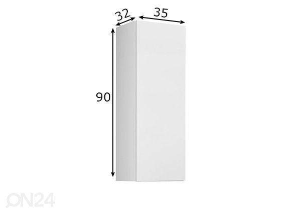 Seinäkaappi 35 cm mitat