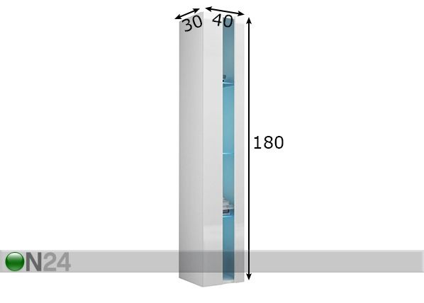 Seinäkaappi 40 cm mitat